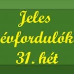 Évfordulók