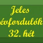 Évfordulók