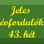 Évfordulók