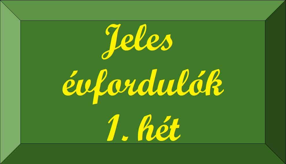 Évfordulók