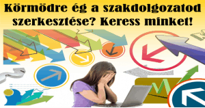 Szakdolgozatok szerkesztése