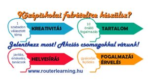 Online középiskolai felvételi vizsga előkészítés fogalmazásból
